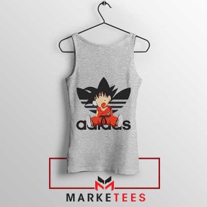 The Ultimate Sleep Goku Adidas Grey Tank Top