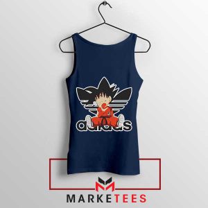 The Ultimate Sleep Goku Adidas Navy Tank Top