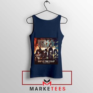 Vintage End of the Road Kiss Me Tour Navy Tank Top