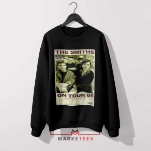 Vintage The Smiths On Tour '85 Black Sweatshirt