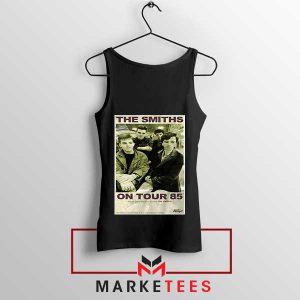 Vintage The Smiths On Tour '85 Black Tank Top