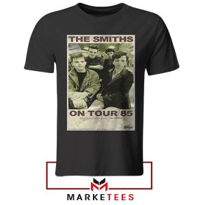 Vintage The Smiths On Tour '85 Black Tshirt