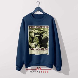 Vintage The Smiths On Tour '85 Navy Sweatshirt