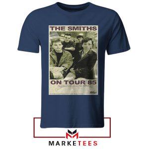 Vintage The Smiths On Tour '85 Navy Tshirt