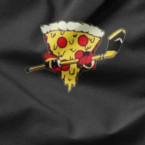 Ice Hockey Pizza Slice Comic Merch