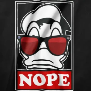 Sarcastic Donald Duck Nope Graphic Apparel