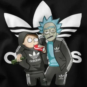 Schwifty Three Stripes Parody Graphic Merch