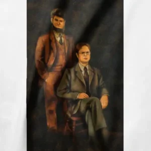 Alternative view of Dwight Schrute Painting Funny The Office Fan Art Shirt
