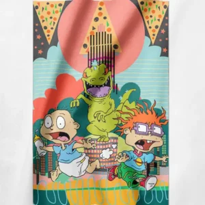 Tommy and Chuckie Run Away 90s Cartoon Graphic Tee