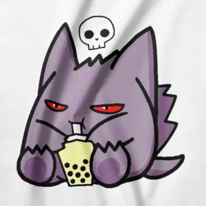 Gengar Mischievous Smile Ghost Pokémon Graphic Tee