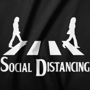 Abbey Road Social Distancing Funny Parody Tee