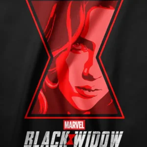 Black Widow Close Up Superhero Graphic Tee