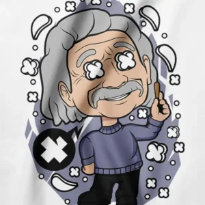 Funny Cartoon Einstein Universe Graphic Tee