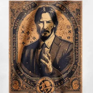 Gear up with this exclusive legendary assassin John Wick 4 graphic tee! Featuring a stylized neon-noir hitman design, it's the ultimate action movie apparel.