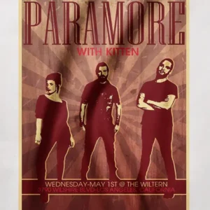 Paramore Inspired Concert Poster Graphic Tee
