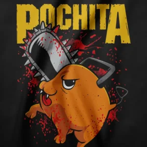 Pochita's Chainsaw Massacre Anime Horror Parody Tee