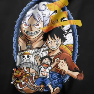 Luffy Evolutionary Journey One Piece Anime Graphic Tee