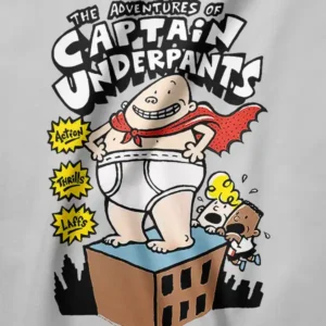 Retro Captain Underpants Book Series Graphic Tee