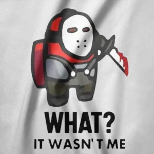 Jason Voorhees Among Us Slasher Parody Graphic Tee