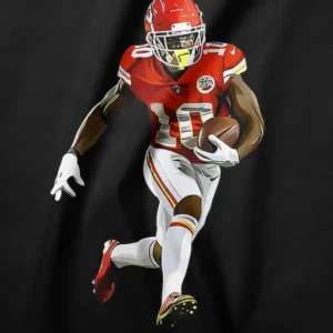 Tyreek Hill Rushing Stats Retro Football Graphic Tee