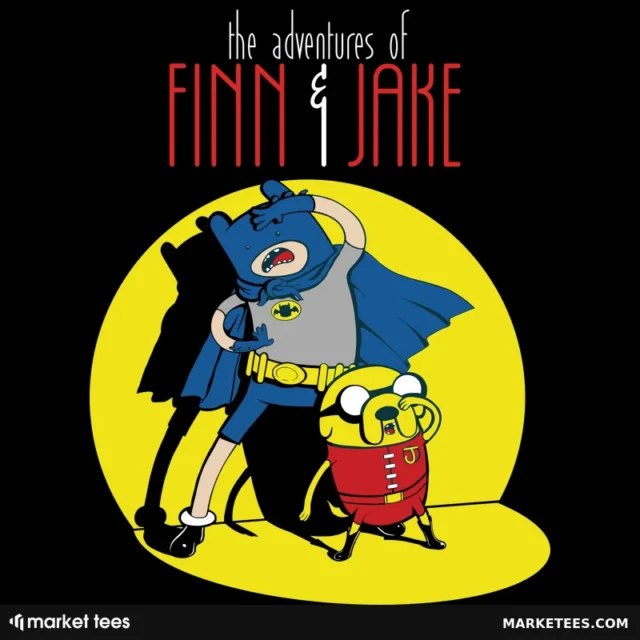Finn and Jake Superhero Crossover Mashup Classic T-Shirt